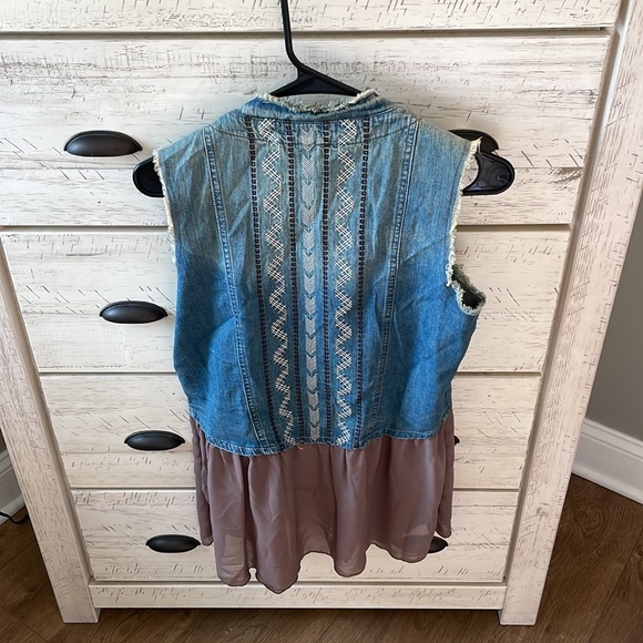 Cruel Half Jean Tank Jacket - Picture 5 of 6